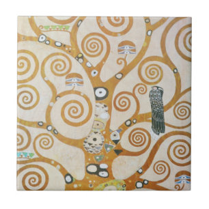 Gustav Klimt Der Baum des Lebens Art Nouveau Fliese