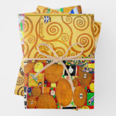 Gustav Klimt, der Baum des Lebens Geschenkpapier Set (Beispiel)