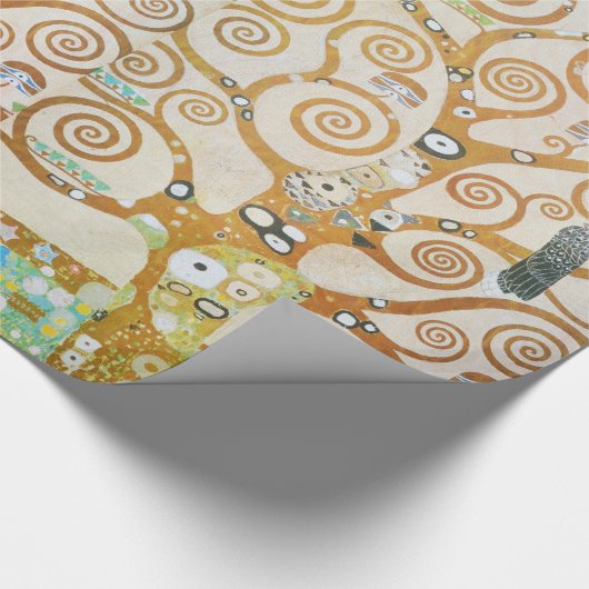 Gustav Klimt Der Baum des Lebens Jugendstil Geschenkpapier (Ecke)