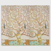 Gustav Klimt Der Baum des Lebens Jugendstil Geschenkpapier (Flach)