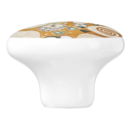 Gustav Klimt Der Baum des Lebens Jugendstil Keramikknauf (Seitenansicht)