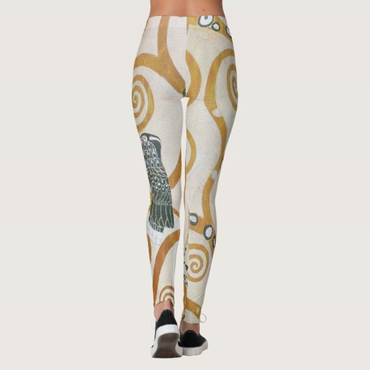 Gustav Klimt Der Baum des Lebens Jugendstil Leggings (Rückseite)