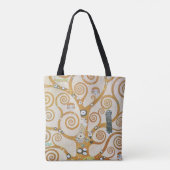 Gustav Klimt Der Baum des Lebens Jugendstil Tasche (Rückseite)