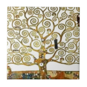 Gustav Klimt - Der Baum des Lebens Malerei Fliese