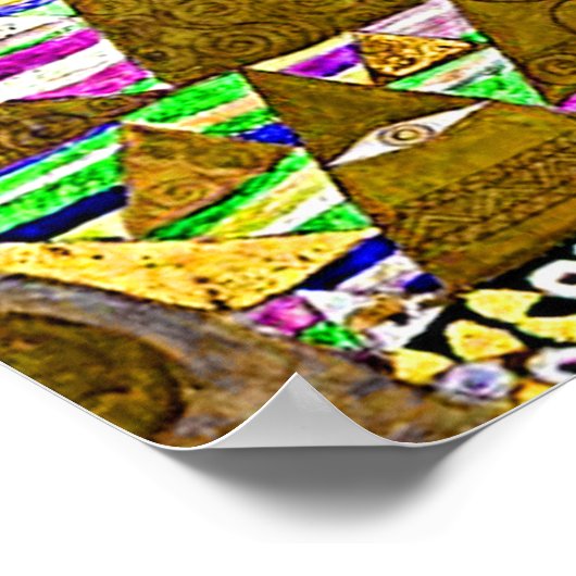 Gustav Klimt 'Der Baum des Lebens' Poster (Ecke)