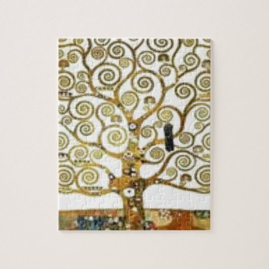 Gustav Klimt - der Baum des Lebens Puzzle (Vertikal)