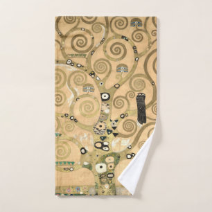 Gustav Klimt - Der Baum des Lebens, Stoclet Frieze Badhandtuch Set