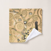 Gustav Klimt - Der Baum des Lebens, Stoclet Frieze Badhandtuch Set (Waschlappen)
