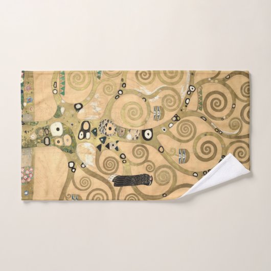 Gustav Klimt - Der Baum des Lebens, Stoclet Frieze Badhandtuch Set (Handtuch)