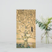 Gustav Klimt - Der Baum des Lebens, Stoclet Frieze Dankeskarte (Stehend Vorderseite)