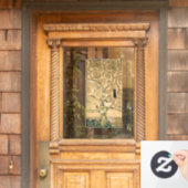 Gustav Klimt - Der Baum des Lebens, Stoclet Frieze Fensteraufkleber (Haustür)