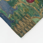 Gustav Klimt - Der Baum des Lebens, Stoclet Frieze Fleecedecke (Ecke)