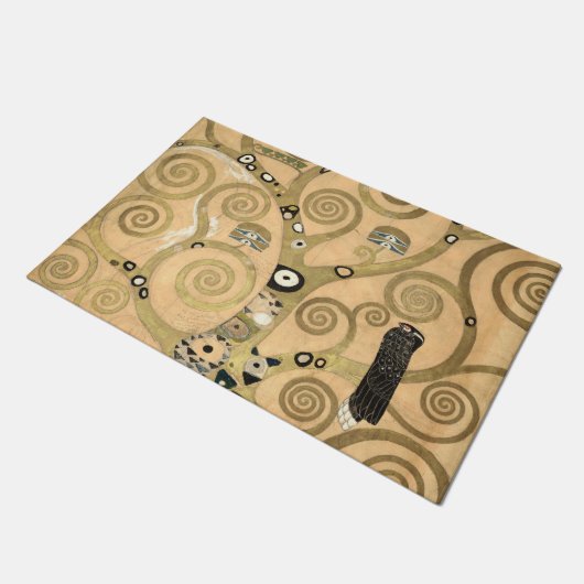 Gustav Klimt - Der Baum des Lebens, Stoclet Frieze Fußmatte (Schrägansicht)