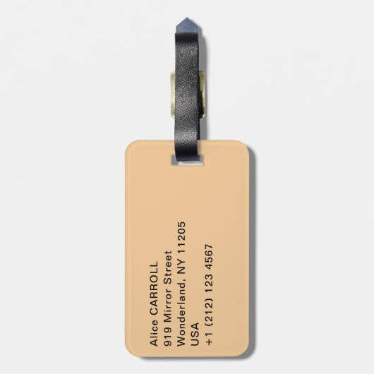 Gustav Klimt - Der Baum des Lebens, Stoclet Frieze Gepäckanhänger (Rückseite vertikal)