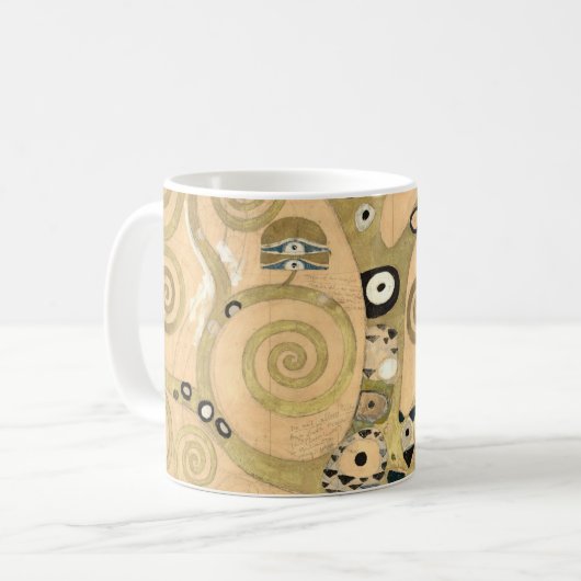 Gustav Klimt - Der Baum des Lebens, Stoclet Frieze Kaffeetasse (Vorderseite Links)