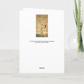 Gustav Klimt - Der Baum des Lebens, Stoclet Frieze Karte (Rückseite)