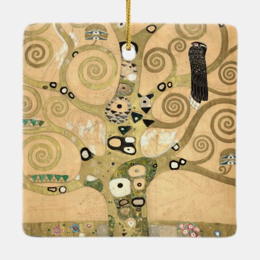 Gustav Klimt - Der Baum des Lebens, Stoclet Frieze Keramikornament (Rückseite)