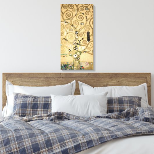 Gustav Klimt - Der Baum des Lebens, Stoclet Frieze Leinwanddruck (Insitu (Schlafzimmer))