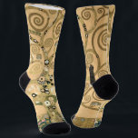 Gustav Klimt - Der Baum des Lebens, Stoclet Frieze Socken<br><div class="desc">The Tree of Life,  Stoclet Frieze,  zentraler Teil der links Tafel - Gustav Klimt,  Pappe,  1909</div>