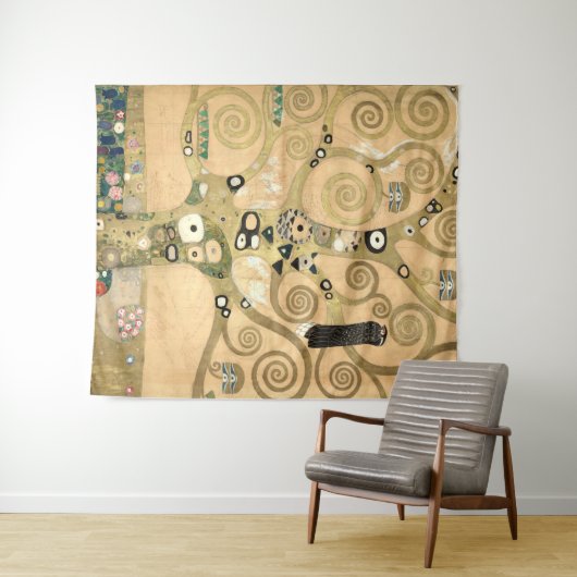 Gustav Klimt - Der Baum des Lebens, Stoclet Frieze Wandteppich (Beispiel (Horizontal))