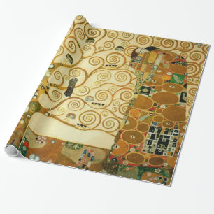 Gustav Klimt Der Baum des Lebens Vintage Art Nouve Geschenkpapier