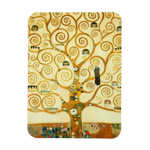 Gustav Klimt Der Baum des Lebens Vintage Art Nouve Magnet