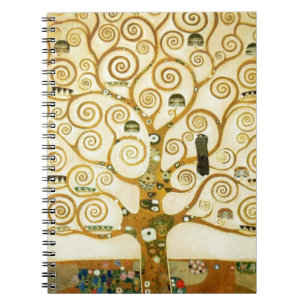 Gustav Klimt Der Baum des Lebens Vintage Art Nouve Notizblock