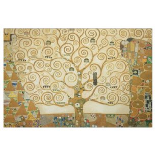 Gustav Klimt Der Baum des Lebens Vintage Art Nouve Stoff