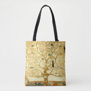Gustav Klimt Der Baum des Lebens Vintage Art Nouve Tasche