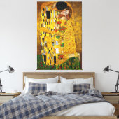 Gustav Klimt Der Kiss (1907-1908) Leinwanddruck (Insitu (Schlafzimmer))