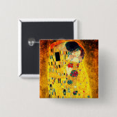 Gustav Klimt Der Kiss Button (Vorne & Hinten)