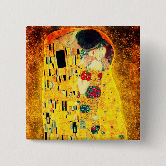 Gustav Klimt Der Kiss Button (Vorderseite)
