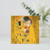 Gustav Klimt Der Kiss Einladung (Stehend Vorderseite)