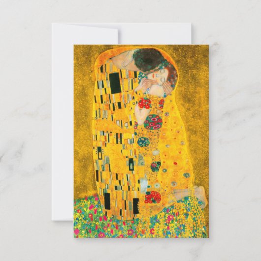 Gustav Klimt Der Kiss Einladung (Vorderseite)