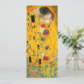 Gustav Klimt Der Kiss Einladung (Stehend Vorderseite)