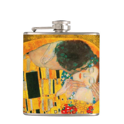 Gustav Klimt Der Kiss Flachmann (Vorderseite)