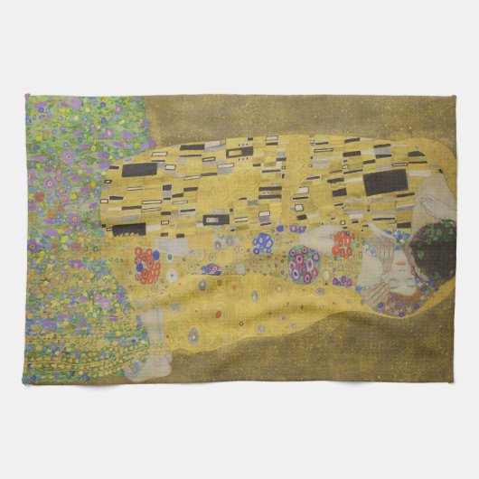 Gustav Klimt Der Kiss Geschirrtuch (Horizontal)
