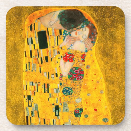 Gustav Klimt Der Kiss Getränkeuntersetzer (Vorderseite)