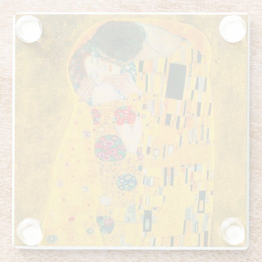 Gustav Klimt Der Kiss Glasuntersetzer (Rückseite)