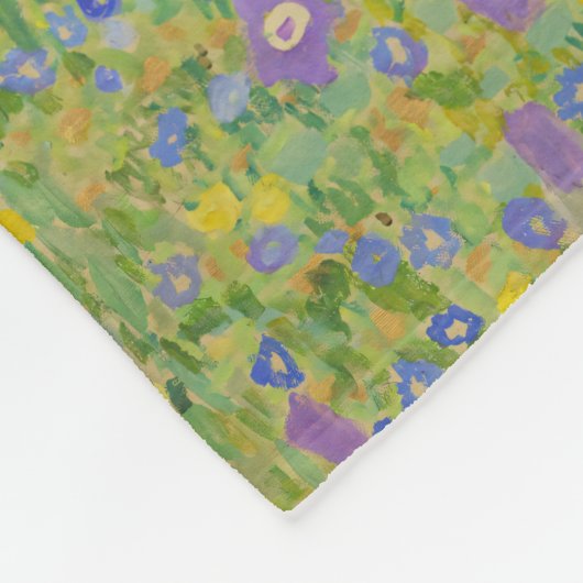 Gustav Klimt-Der Kiss | Gold Leaf Kunstwerk Fleecedecke (Ecke)