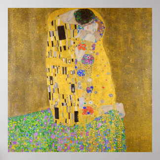 Gustav Klimt Der Kiss ist wieder lebendig. Poster