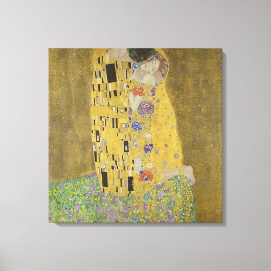 Gustav Klimt Der Kiss Leinwanddruck (Vorderseite)