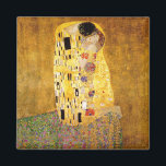Gustav Klimt Der Kiss Magnet<br><div class="desc">Gustav Klimt Der Kuss Gustav Klimt verwendete in seinem wunderschönen Werk Jugendstil-Frauen und Dekorationskunst echtes Gold. Dieses Klimt-Gemälde hieß "Der Kuss" und ist das bekannteste Jugendstil-Werk, das er je gemalt hat. Das Gemälde Gustav Klimt ist eine Jugendstil-Frau und Mann in einer Umarmung. Die Farben sind überwiegend gold - mit echtem...</div>