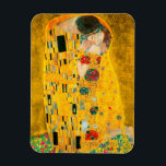 Gustav Klimt Der Kiss Magnet<br><div class="desc">Magnet mit Gustav Klimts Ölgemälde mit Goldblatt Der Kuss (1908). Ein Mann und eine Frau, die leuchtende goldene Farben tragen, sich liebevoll umarmen und in einem Feld von Blume küssen. Ein großartiges Geschenk für Jugendliche und österreichische Kunstliebhaber.</div>