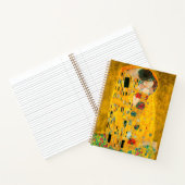 Gustav Klimt Der Kiss Notizblock (Innenseite)
