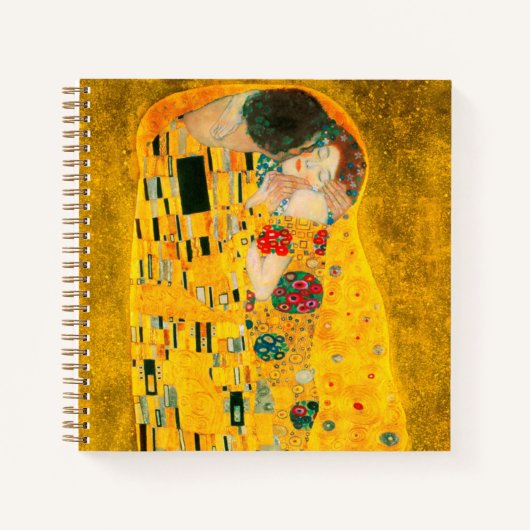 Gustav Klimt Der Kiss Notizblock (Vorderseite)