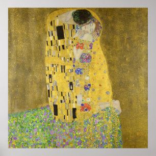 Gustav Klimt Der Kiss Poster