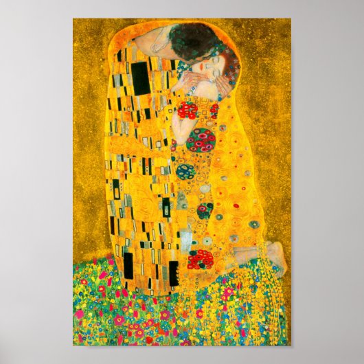 Gustav Klimt Der Kiss Poster (Vorne)