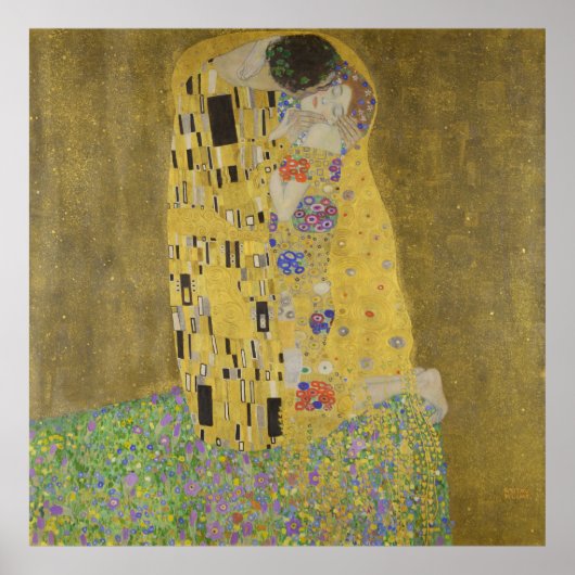 Gustav Klimt Der Kiss Poster (Vorne)