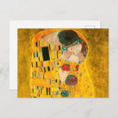 Gustav Klimt Der Kiss Postkarte (Vorne/Hinten)